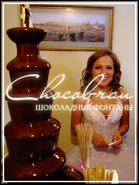 шоколадный фонтан на свадьбу